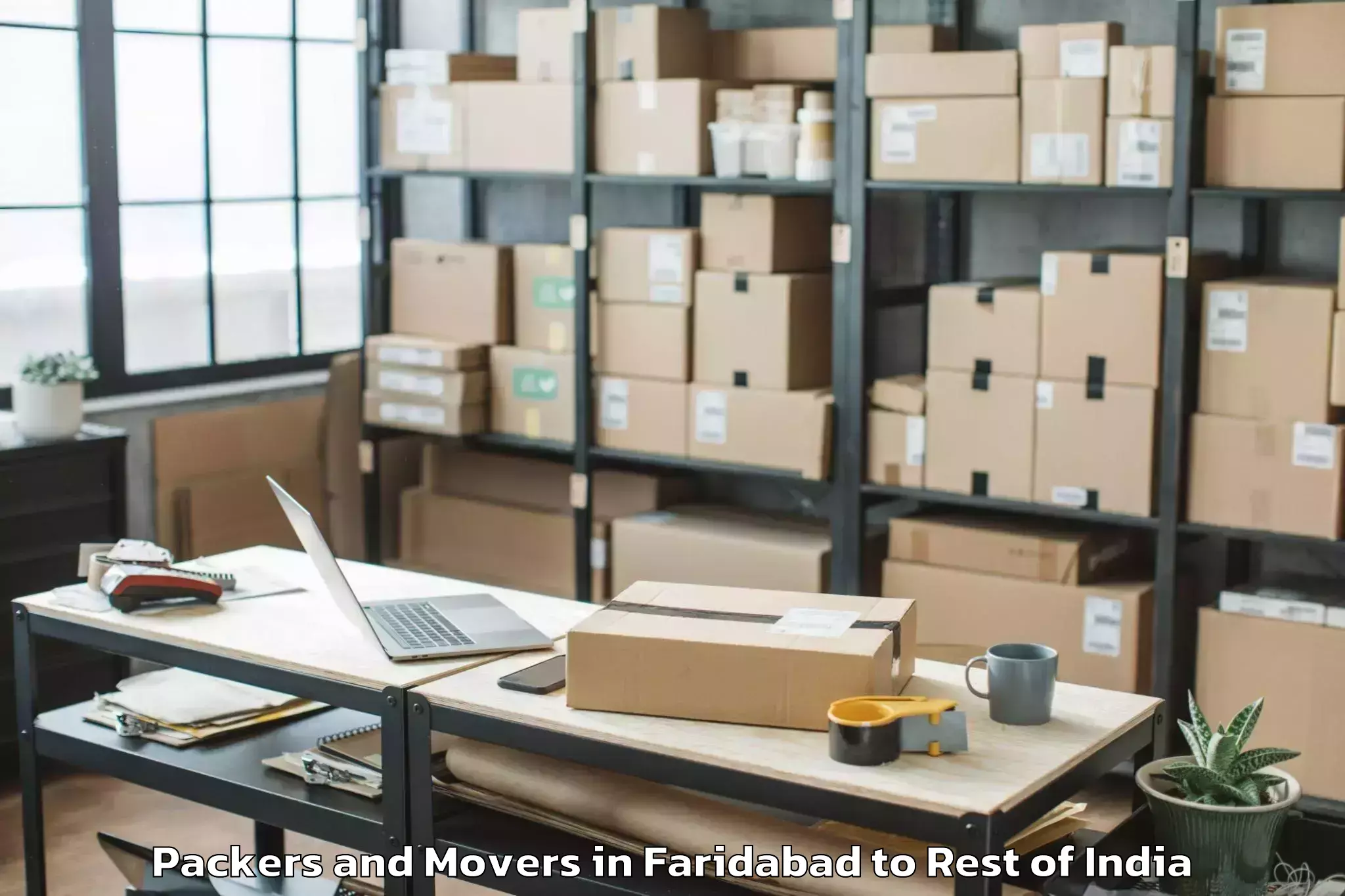 Hassle-Free Faridabad to Tipparthy Packers And Movers